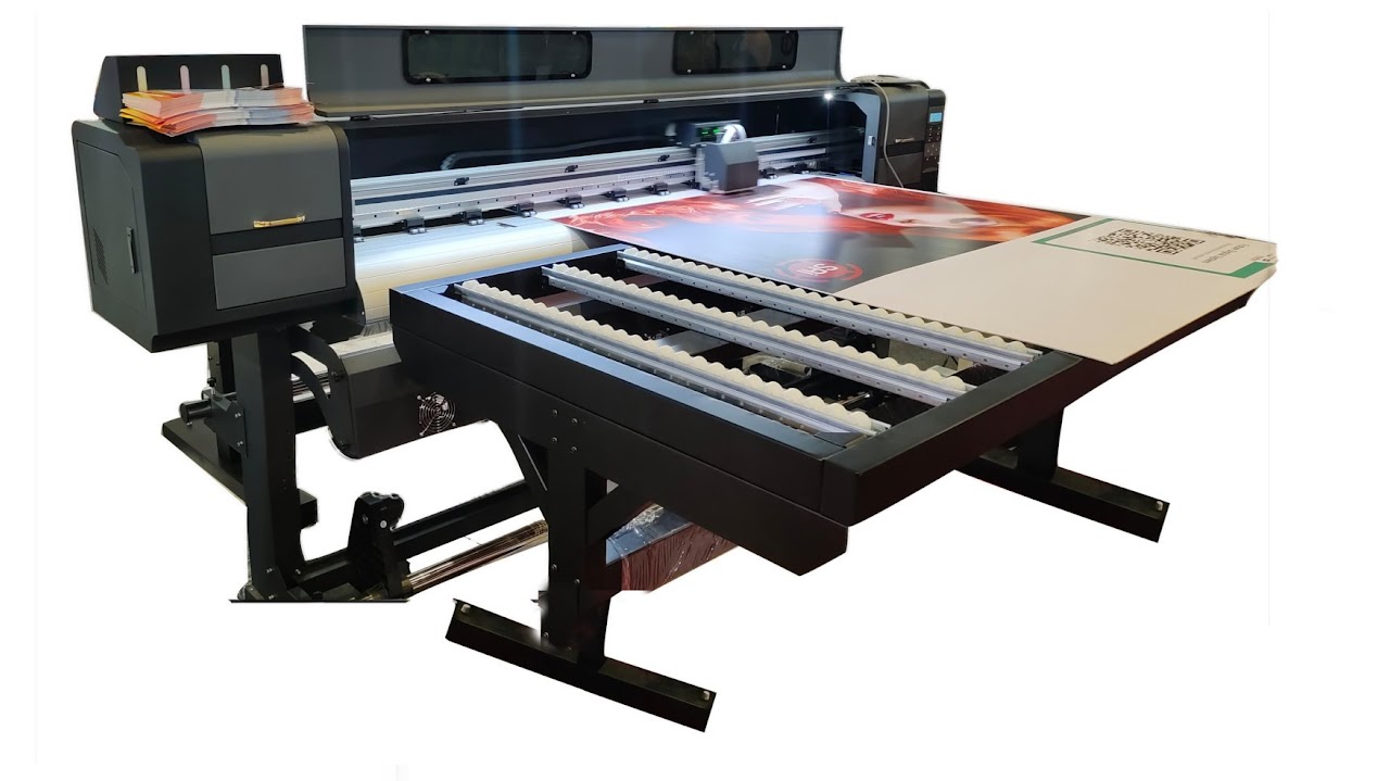 HYBRID ECO SOLVENT PRINTER WITH BED